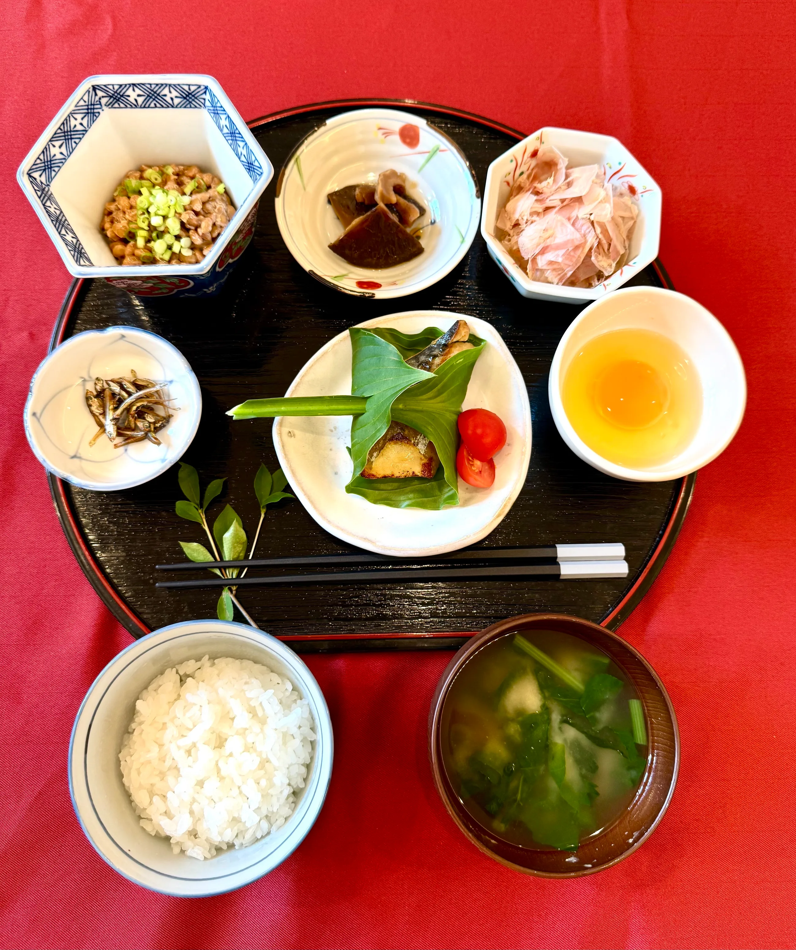 和食を中心とした食事の一例